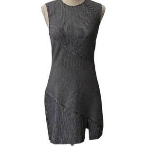 black cut out asymmetric dress ROCHELLE ONE SHOULDER SLEEVELESS ADJUSTABLE SIDE CUT OUT ASYMMETRIC PLEATED  DRESS main image 1